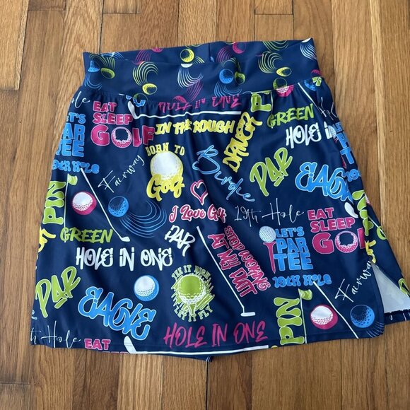Skort Obsession Pants - Skort Obsession Skort Women's Blue Golf Tennis USA Pickleball Size S